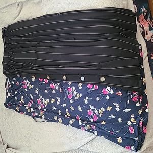 Lot of 2 Terra and Sky Midi Skirts